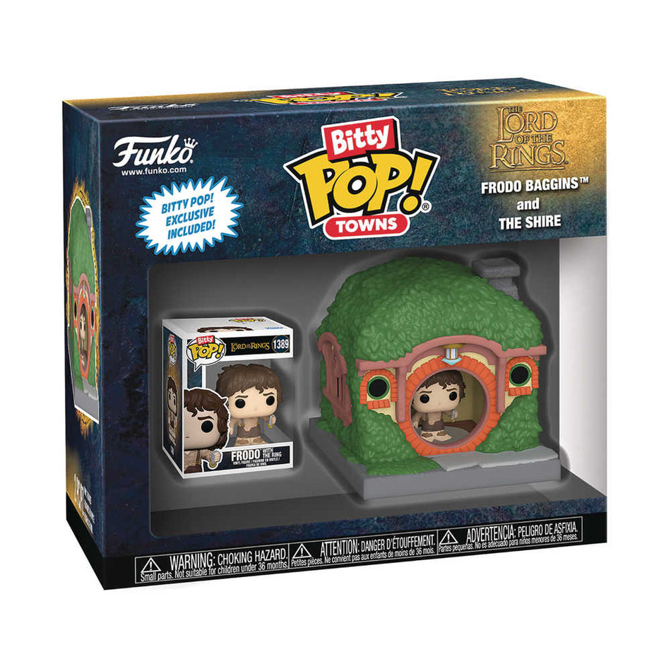 Stock Photo of Bitty Pop Town Lord Of The Rings Frodo At Shire FUNKO Toys and Models sold by Stronghold Collectibles of Acadiana Lafayette, LA