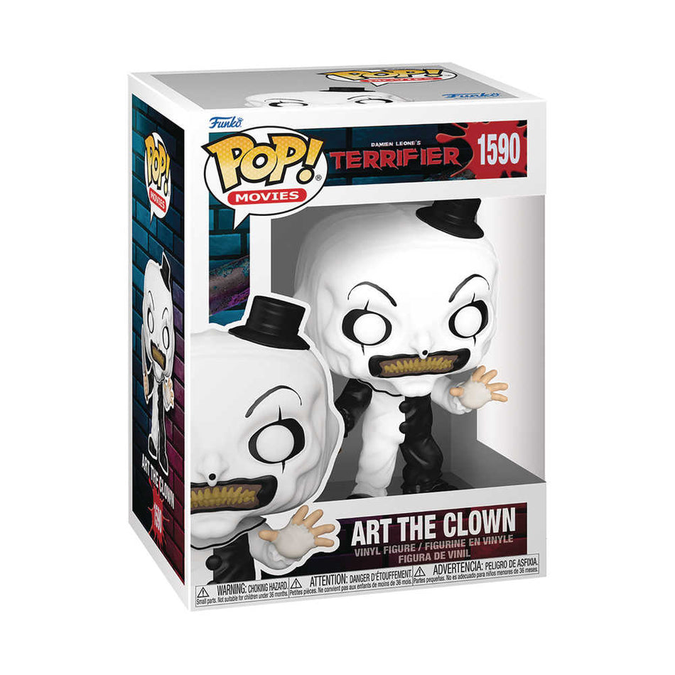 Stock Photo of Pop Movies Terrifier Art The Clown Vinyl Figure FUNKO Toys and Models sold by Stronghold Collectibles of Acadiana Lafayette, LA
