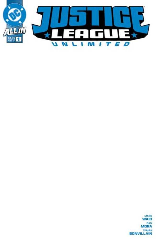 Stock Photo of Justice League Unlimited #1 CVR G Blank Card Stock Variant DC Comics Comics sold by Stronghold Collectibles of Acadiana Lafayette, LA