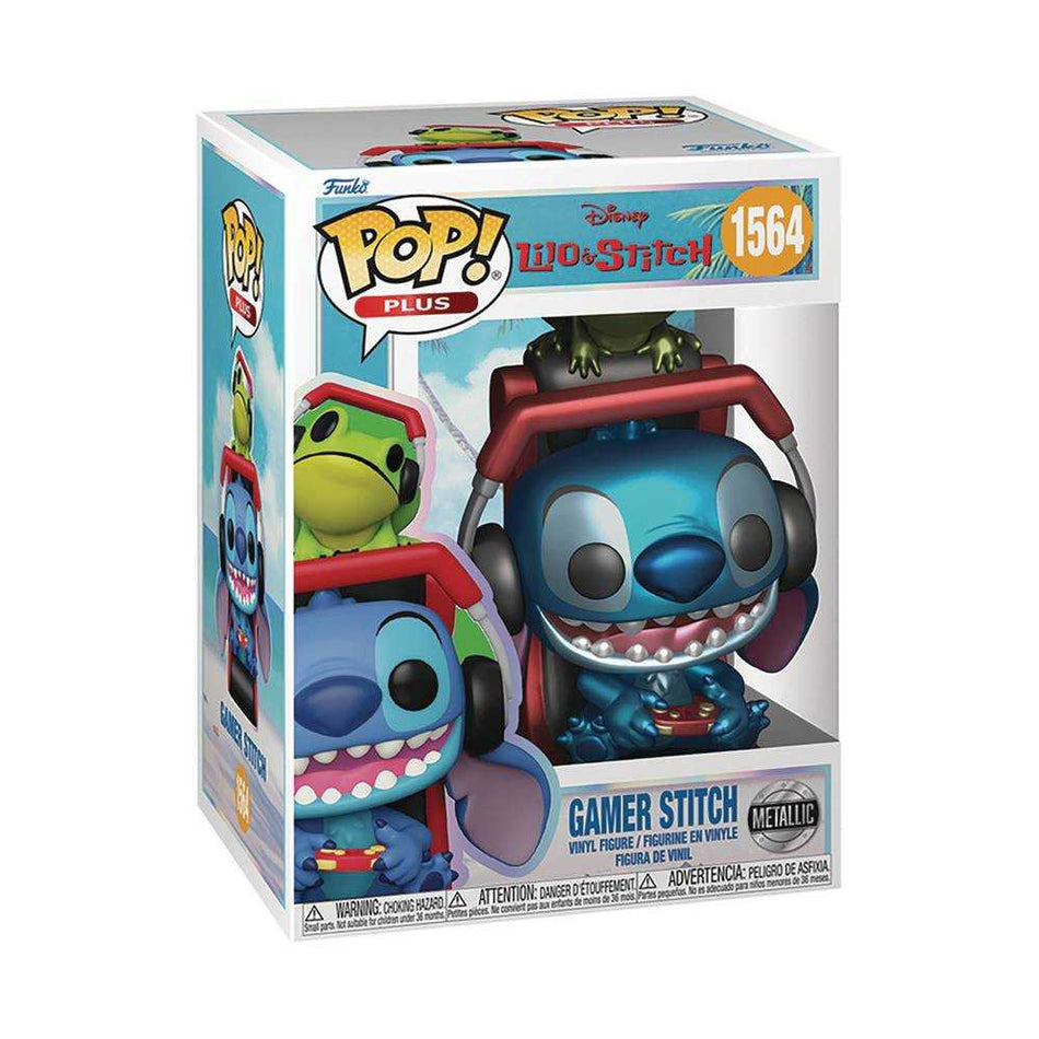 Stock Photo of Pop Plus Lilo & Stitch Gamer Stitch Mt Figure FUNKO Toys and Models sold by Stronghold Collectibles of Acadiana Lafayette, LA