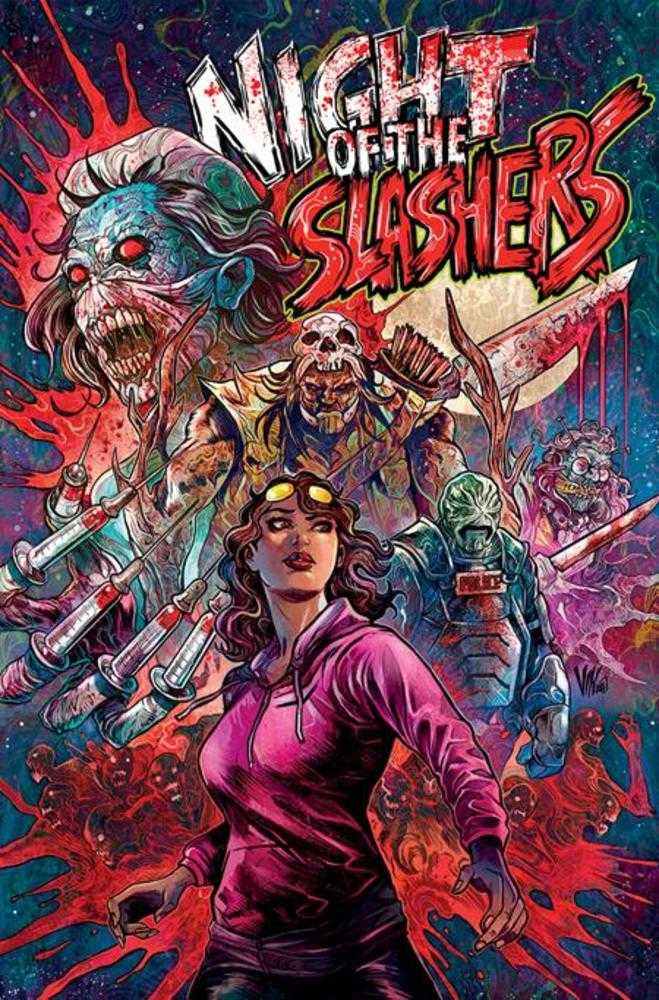 Stock Photo of Night of the Slashers #3 CVR B Vincenzo Riccardi Variant (Mature) Magma Comix Comics sold by Stronghold Collectibles of Acadiana Lafayette, LA