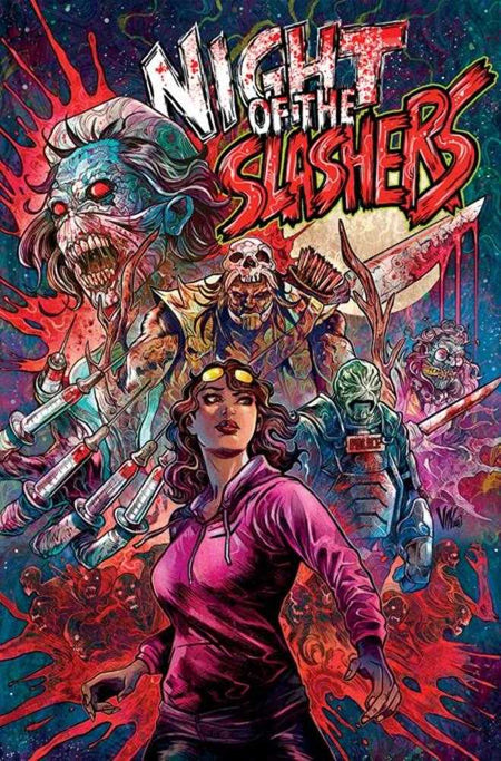 Stock Photo of Night of the Slashers #3 CVR B Vincenzo Riccardi Variant (Mature) Magma Comix Comics sold by Stronghold Collectibles of Acadiana Lafayette, LA