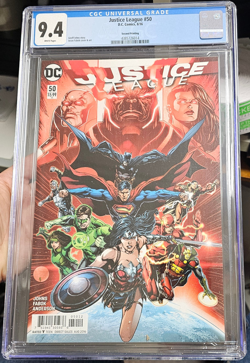 Justice League V1 2016 #50 2nd Print CGC 9.4 (1st Jessica Cruz as Green Lantern)