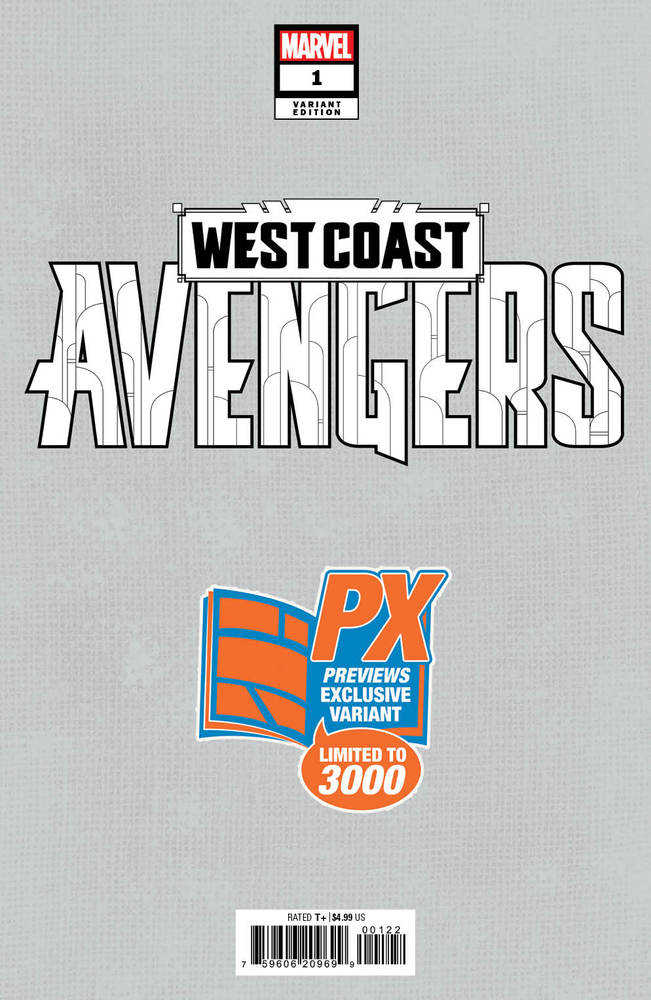 Stock Photo of West Coast Avengers #1 Previews Exclusive Exclusive Greg Land Variant Marvel Comics Comics sold by Stronghold Collectibles of Acadiana Lafayette, LA