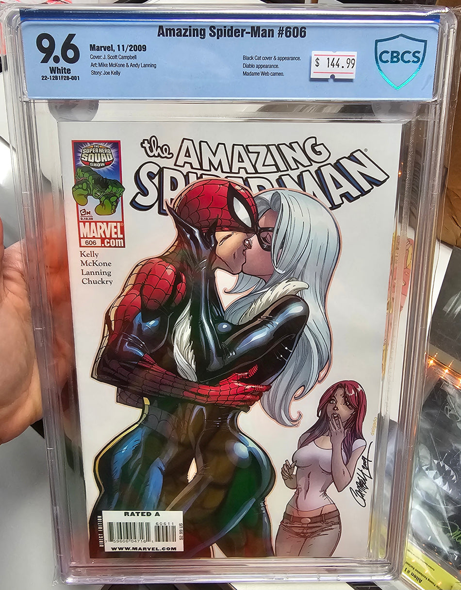 CBCS 9.6 Amazing Spider-Man #606 JSC J Scott Campbell Exclusive Variant