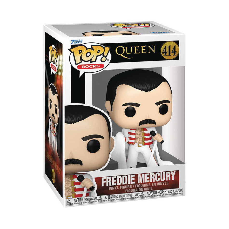 Stock Photo of Pop Rocks Queen Freddie Mercury With Cape Figure FUNKO Toys and Models sold by Stronghold Collectibles of Acadiana Lafayette, LA