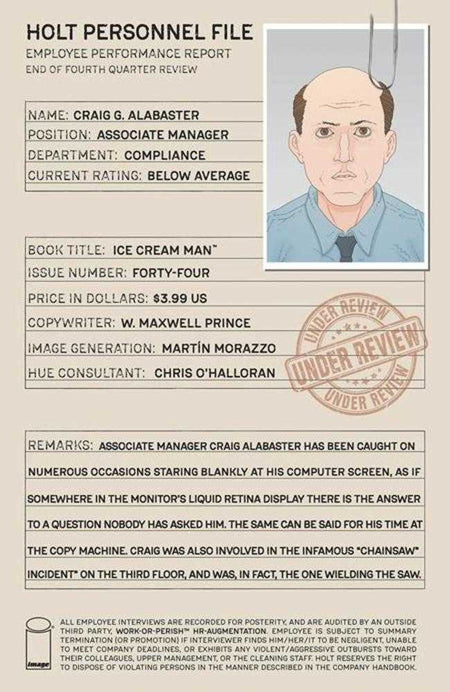 Stock Photo of Ice Cream Man #44 CVR A Martin Morazzo & Chris O'Halloran (MR) Image Comics Comics sold by Stronghold Collectibles of Acadiana Lafayette, LA