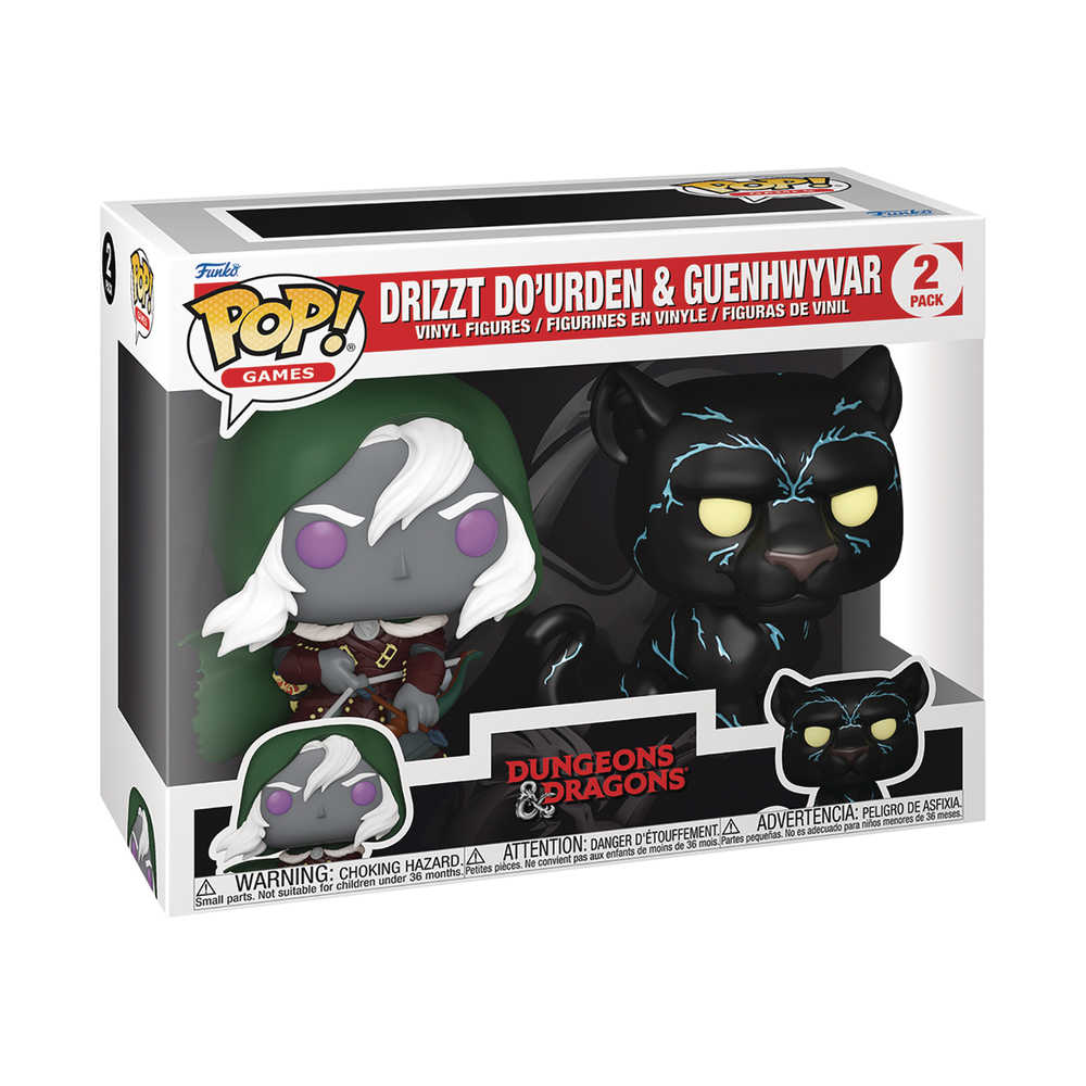 Stock Photo of Pop Games Dungeons & Dragons S2 Drizzt&Guenhwyvar 2pk Figure FUNKO Toys and Models sold by Stronghold Collectibles of Acadiana Lafayette, LA