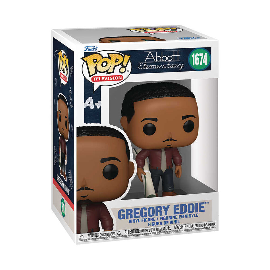 Stock Photo of Pop TV Abbott Elementary Gregory Eddie Figure FUNKO Toys and Models sold by Stronghold Collectibles of Acadiana Lafayette, LA