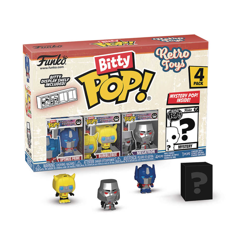 Stock Photo of Bitty Pop Retro Toys Transformers 4pk Figure FUNKO Toys and Models sold by Stronghold Collectibles of Acadiana Lafayette, LA