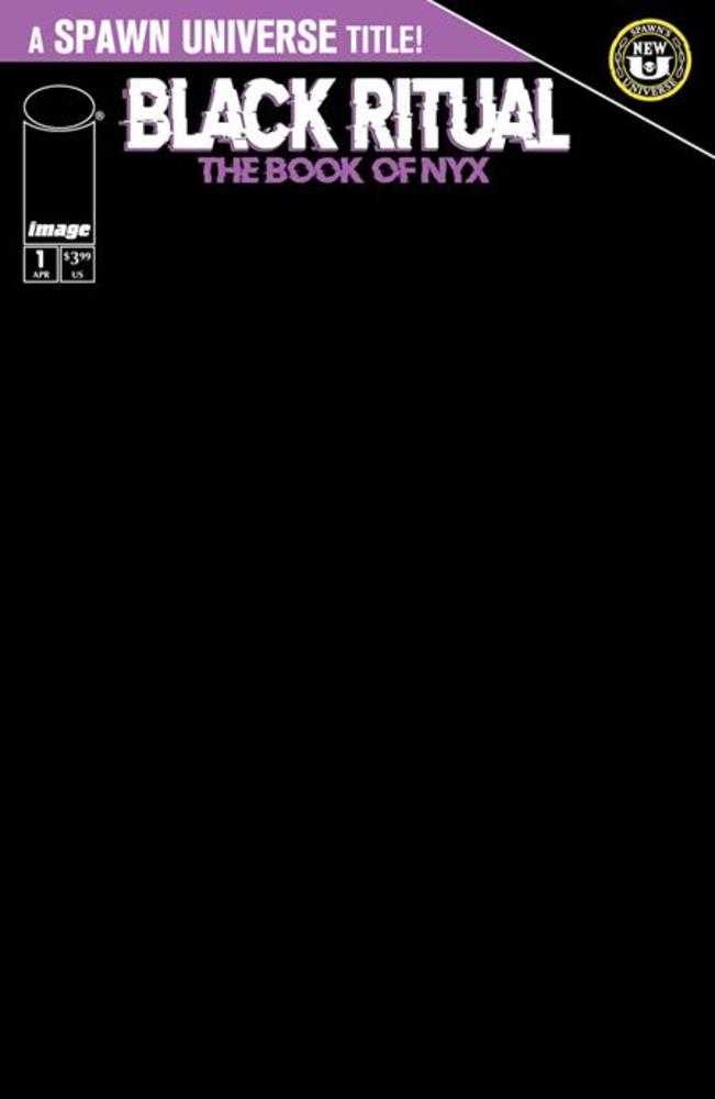 Stock Photo of Spawn Black Ritual the Book of NYX #1 (Of 7) CVR D Blank Sketch Variant Image Comics Comics sold by Stronghold Collectibles of Acadiana Lafayette, LA