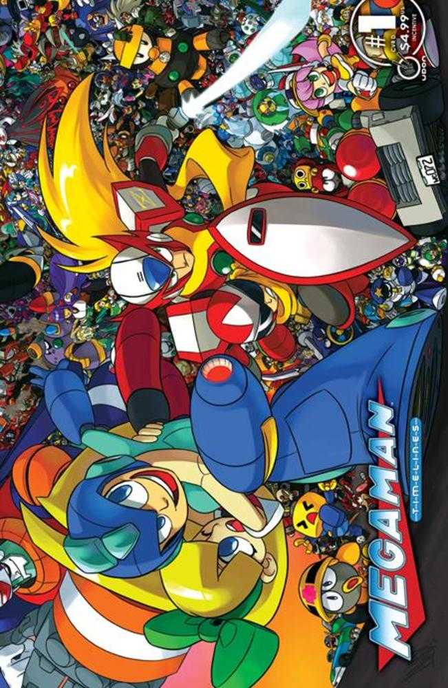 Stock Photo of Mega Man Timelines #1 (One Shot) CVR D 1:5 Andrew Dickman Wraparound Variant Udon Entertainment Comics sold by Stronghold Collectibles of Acadiana Lafayette, LA