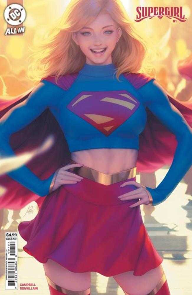 Stock Photo of Supergirl #1 CVR B Stanley Artgerm Lau Card Stock Variant DC Comics Comics sold by Stronghold Collectibles of Acadiana Lafayette, LA
