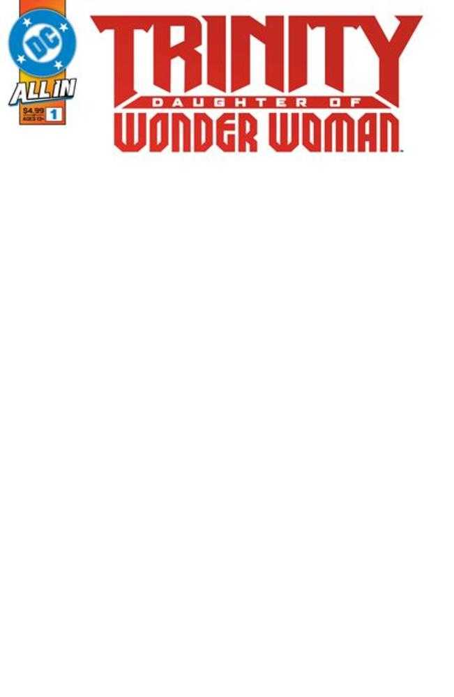 Stock Photo of Trinity Daughter of Wonder Woman #1 (Of 6) CVR F Blank Card Stock Variant DC Comics Comics sold by Stronghold Collectibles of Acadiana Lafayette, LA