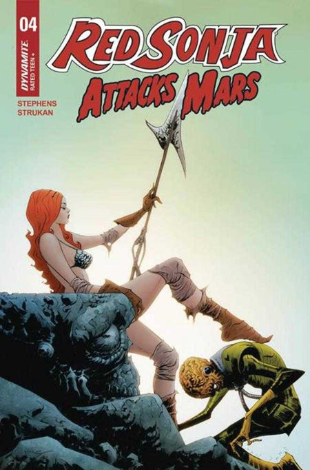 Stock Photo of Red Sonja Attacks Mars #4 (Of 4) CVR B Jae Lee Polybagged Trading Card Variant Dynamite Entertainment Comics sold by Stronghold Collectibles of Acadiana Lafayette, LA
