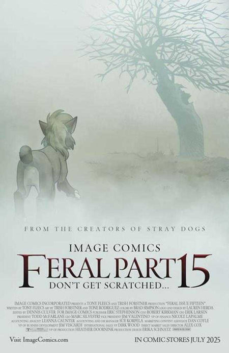 Stock Photo of Feral #15 CVR B Trish Forstner & Allen Passalaqua Variant Image Comics Comics sold by Stronghold Collectibles of Acadiana Lafayette, LA