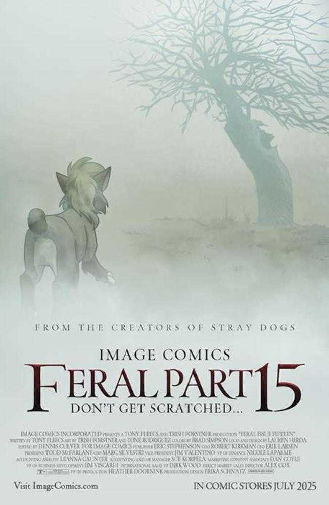 Stock Photo of Feral #15 CVR B Trish Forstner & Allen Passalaqua Variant Image Comics Comics sold by Stronghold Collectibles of Acadiana Lafayette, LA