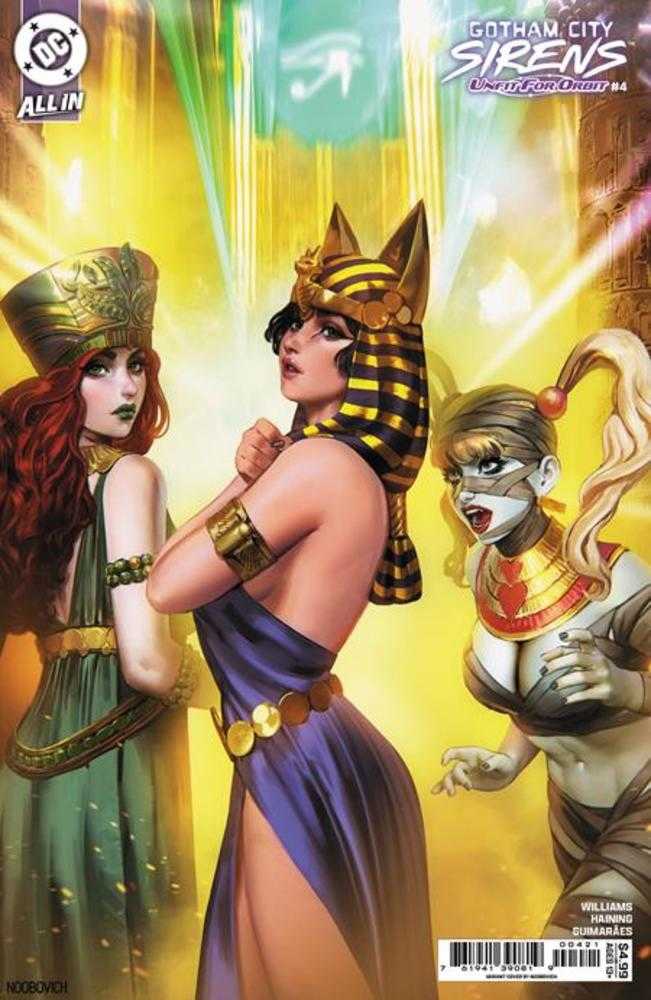 Stock Photo of Gotham City Sirens Unfit For Orbit #4 (Of 5) CVR B Noobovich Card Stock Variant DC Comics Comics sold by Stronghold Collectibles of Acadiana Lafayette, LA