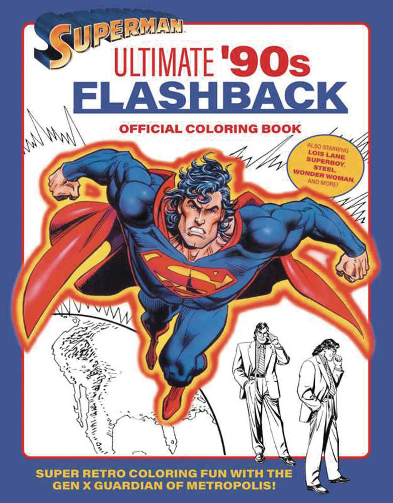 Stock Photo of  Superman Ultimate 90 S Flashback Coloring Book TPB Insight Editions Novels sold by Stronghold Collectibles of Acadiana Lafayette, LA