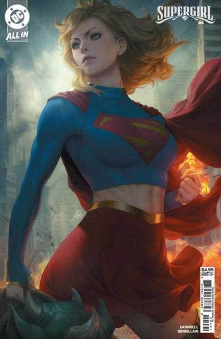 Stock Photo of Supergirl #4 CVR B Stanley Artgerm Lau Card Stock Variant DC Comics Comics sold by Stronghold Collectibles of Acadiana Lafayette, LA
