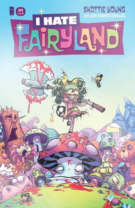 Stock Photo of I Hate Fairyland #1 Facsimile Edition CVR B Skottie Young Foil Variant (MR) Image Comics Comics sold by Stronghold Collectibles of Acadiana Lafayette, LA