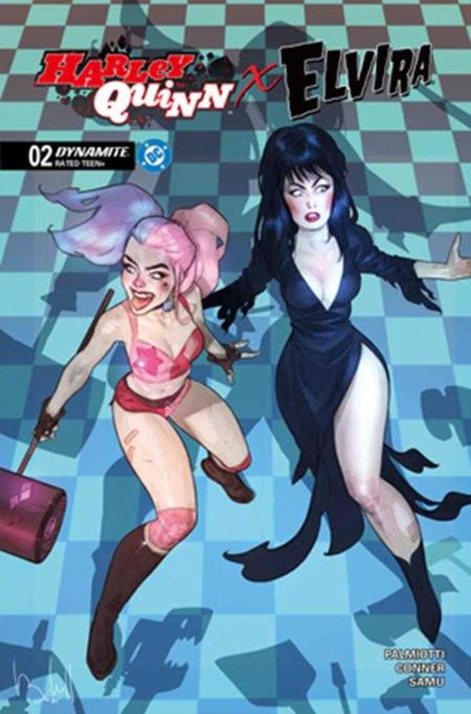 Stock Photo of  Harley Quinn X Elvira #2 Cover D Ben Caldwell Variant Dynamite Entertainment Comics sold by Stronghold Collectibles of Acadiana Lafayette, LA