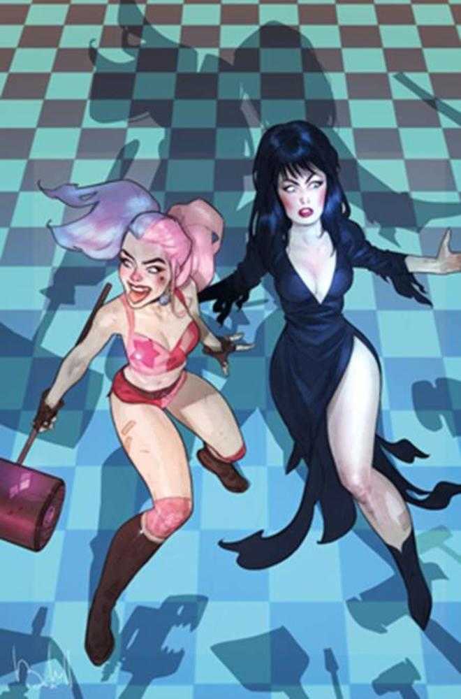 Stock Photo of  Harley Quinn X Elvira #2 Cover L 1 in 10 Ben Caldwell Full Art Variant Dynamite Entertainment Comics sold by Stronghold Collectibles of Acadiana Lafayette, LA