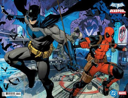 Stock Photo of  DC Marvel Batman Deadpool #1 (One Shot) Cover B Dan Mora Batman Deadpool Wraparound Card Stock Variant DC Comics Comics sold by Stronghold Collectibles of Acadiana Lafayette, LA