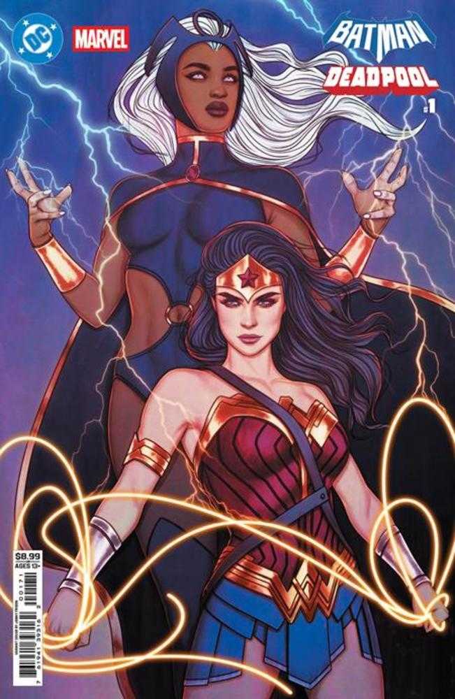 Stock Photo of  DC Marvel Batman Deadpool #1 (One Shot) Cover H Jenny Frison Wonder Woman Storm Card Stock Variant DC Comics Comics sold by Stronghold Collectibles of Acadiana Lafayette, LA