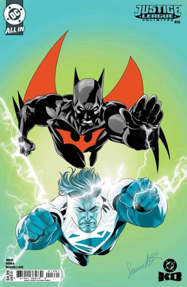 Stock Photo of  Justice League Unlimited #13 Cover E Salvador Larroca Card Stock Variant (DC K.O.) DC Comics Comics sold by Stronghold Collectibles of Acadiana Lafayette, LA