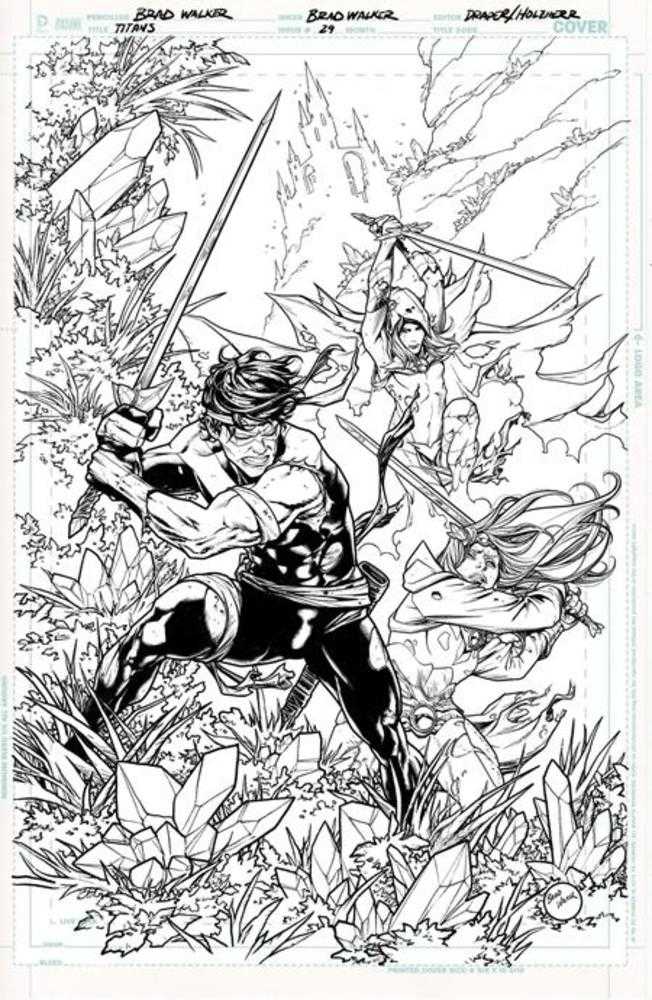 Stock Photo of  Titans #29 Cover B Brad Walker Card Stock Variant (DC K.O.) DC Comics Comics sold by Stronghold Collectibles of Acadiana Lafayette, LA