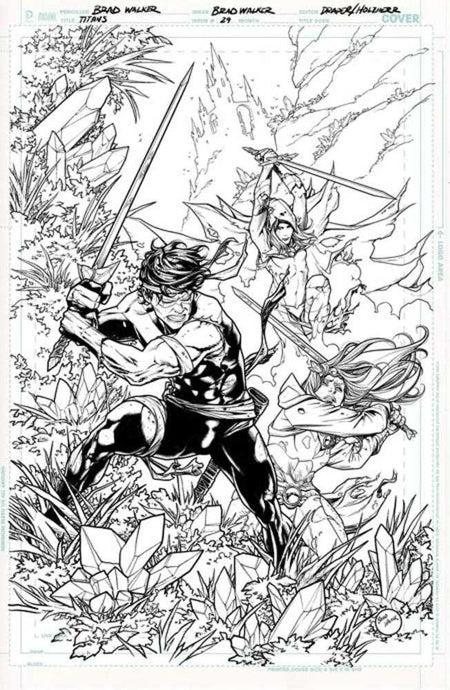 Stock Photo of  Titans #29 Cover B Brad Walker Card Stock Variant (DC K.O.) DC Comics Comics sold by Stronghold Collectibles of Acadiana Lafayette, LA