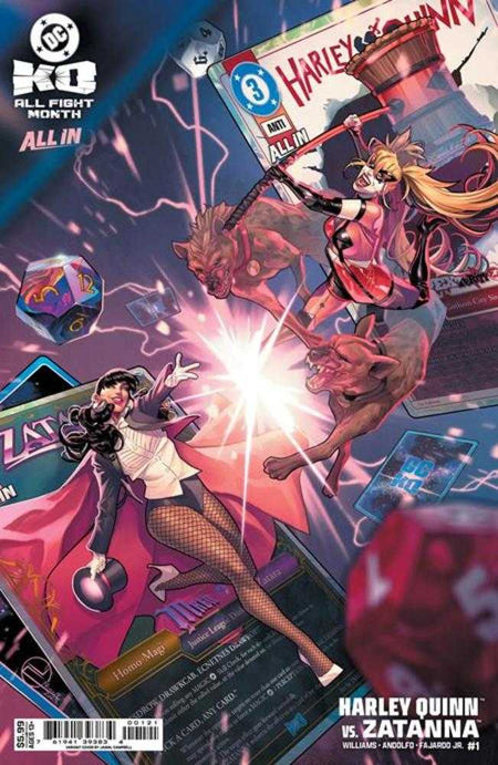 Stock Photo of  DC K.O. Harley Quinn vs Zatanna #1 (One Shot) Cover C Jamal Campbell Card Stock Variant DC Comics Comics sold by Stronghold Collectibles of Acadiana Lafayette, LA