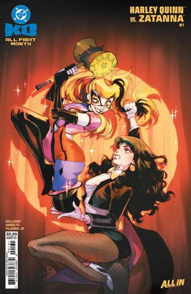 Stock Photo of  DC K.O. Harley Quinn vs Zatanna #1 (One Shot) Cover D Mirka Andolfo Card Stock Variant DC Comics Comics sold by Stronghold Collectibles of Acadiana Lafayette, LA