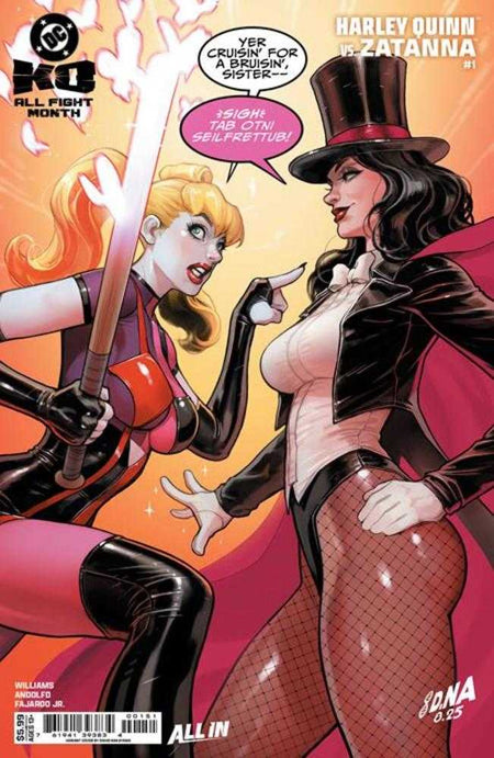 Stock Photo of  DC K.O. Harley Quinn vs Zatanna #1 (One Shot) Cover E David Nakayama Card Stock Variant DC Comics Comics sold by Stronghold Collectibles of Acadiana Lafayette, LA