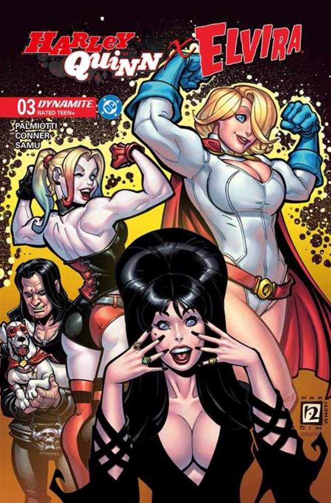 Stock Photo of  Harley Quinn X Elvira #3 Cover B Chad Hardin Variant Dynamite Entertainment Comics sold by Stronghold Collectibles of Acadiana Lafayette, LA