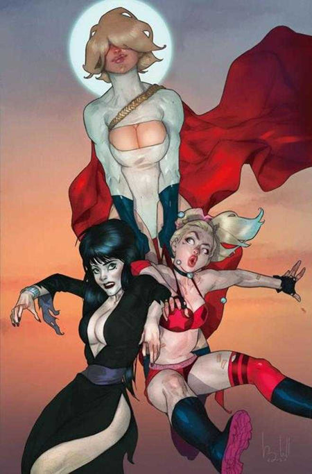 Stock Photo of  Harley Quinn X Elvira #3 Cover H 1 in 10 Ben Caldwell Full Art Variant Dynamite Entertainment Comics sold by Stronghold Collectibles of Acadiana Lafayette, LA