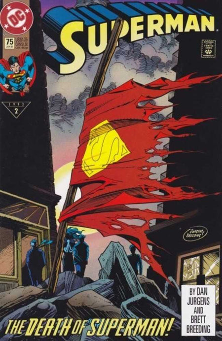 Stock Photo of  Superman #75 Facsimile Edition Cover B Dan Jurgens Foil Variant DC Comics Comics sold by Stronghold Collectibles of Acadiana Lafayette, LA