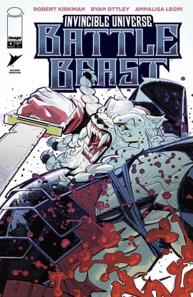 Stock Photo of  Invincible Universe Battle Beast #4 2 Nd Printing Cover B Jason Howard Sword Variant Image Comics Comics sold by Stronghold Collectibles of Acadiana Lafayette, LA