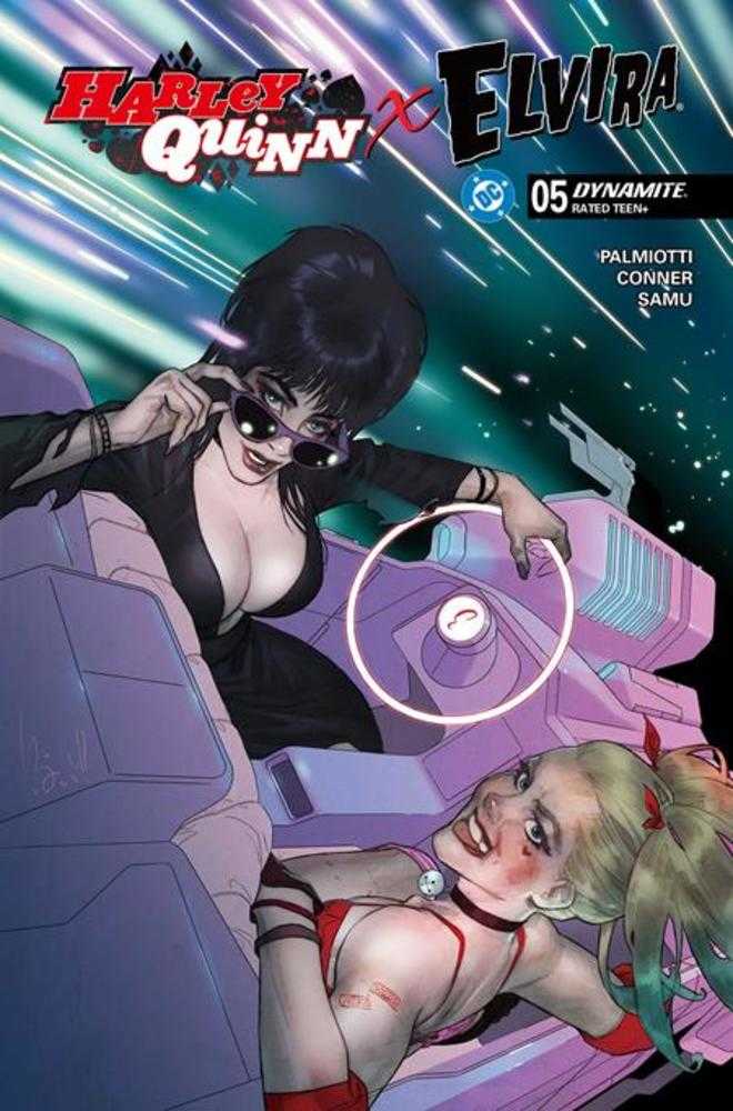Stock Photo of  Harley Quinn X Elvira #5 Cover D Ben Caldwell Variant Dynamite Entertainment Comics sold by Stronghold Collectibles of Acadiana Lafayette, LA