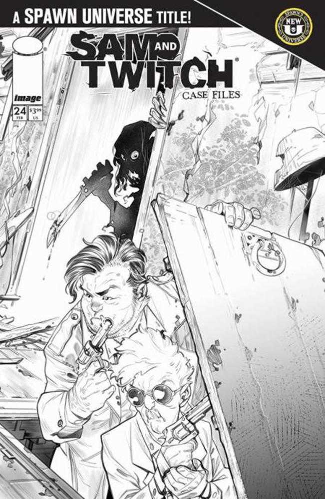 Stock Photo of  Spawn Sam And Twitch Case Files #24 Cover B Ig Guara Black & White Variant Image Comics Comics sold by Stronghold Collectibles of Acadiana Lafayette, LA