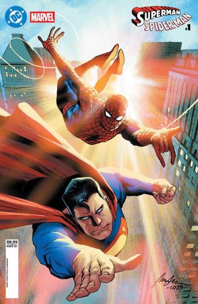 DC Marvel Superman Spider-Man #1 (One Shot) Cover C Rafael Albuquerque Card Stock Variant PRESALE Orders Due 3/2