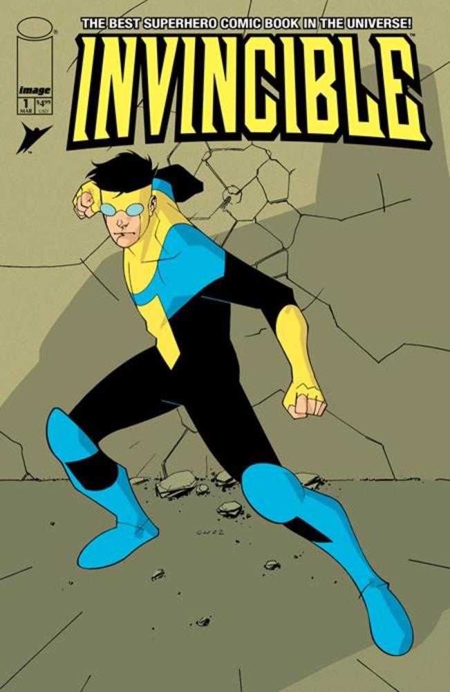 Stock Photo of  Invincible Foil Edition #1 Reprint Cover A Cory Walker & Bill Crabtree Foil Image Comics Comics sold by Stronghold Collectibles of Acadiana Lafayette, LA