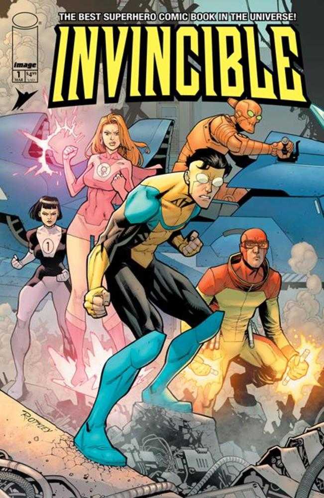 Stock Photo of  Invincible Foil Edition #1 Reprint Cover C Ryan Ottley & Nathan Fairbairn Variant Image Comics Comics sold by Stronghold Collectibles of Acadiana Lafayette, LA