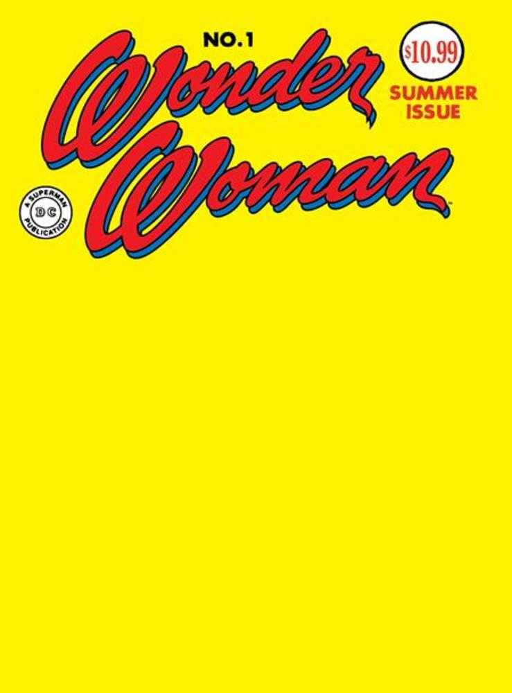 Stock Photo of  Wonder Woman #1 Facsimile Edition Cover B Blank Card Stock Variant (2026 Edition) DC Comics Comics sold by Stronghold Collectibles of Acadiana Lafayette, LA