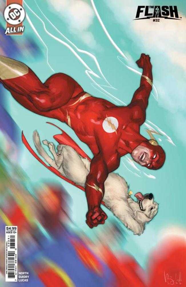 Stock Photo of  Flash #32 Cover E Ben Caldwell April Drools Card Stock Variant DC Comics Comics sold by Stronghold Collectibles of Acadiana Lafayette, LA
