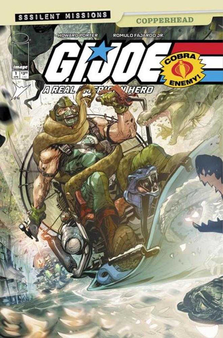Stock Photo of  G.I. Joe A Real American Hero Sssilent Missions Copperhead #1 (One Shot) Cover A Howard Porter & Romulo Fajardo Jr Image Comics Comics sold by Stronghold Collectibles of Acadiana Lafayette, LA