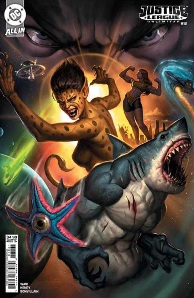 Stock Photo of  Justice League Unlimited #18 Cover E Aaron Bartling Things To Come Card Stock Variant (DC K.O.) DC Comics Comics sold by Stronghold Collectibles of Acadiana Lafayette, LA