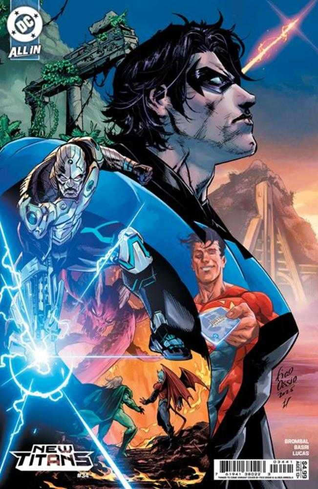 Stock Photo of  New Titans #34 Cover D Fico Ossio Things To Come Card Stock Variant DC Comics Comics sold by Stronghold Collectibles of Acadiana Lafayette, LA