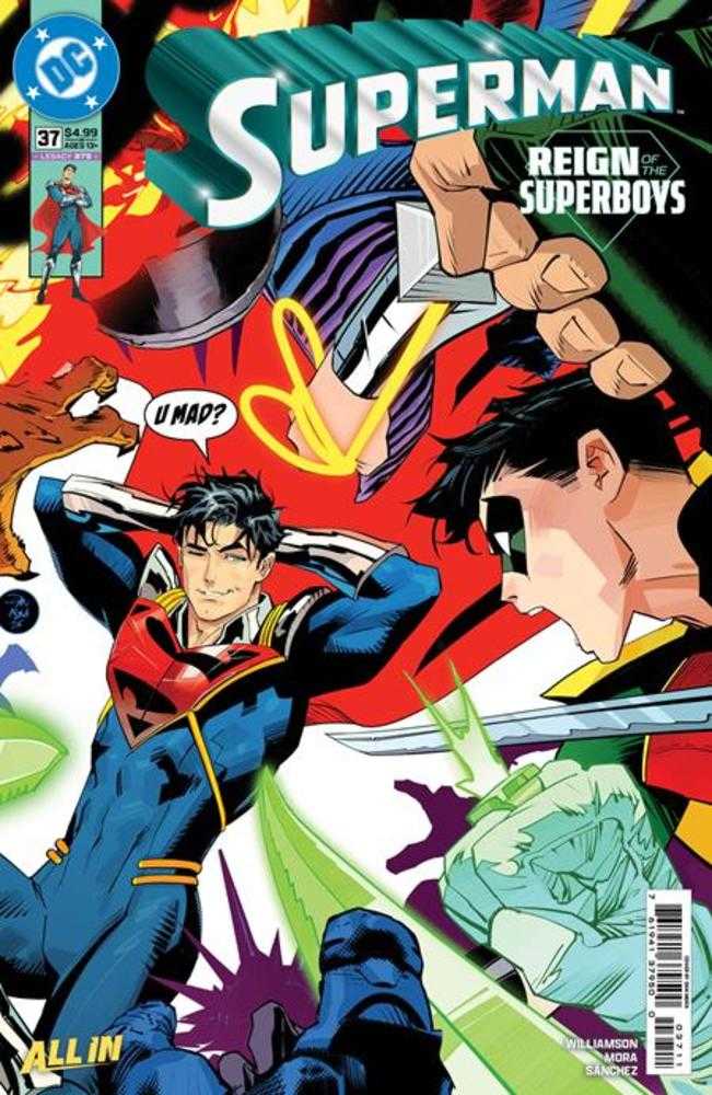 Stock Photo of  Superman #37 Cover A Dan Mora (The Reign Of The Superboys) DC Comics Comics sold by Stronghold Collectibles of Acadiana Lafayette, LA